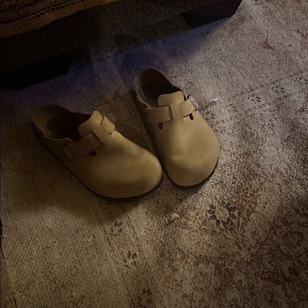 Tan Slip-On Clogs